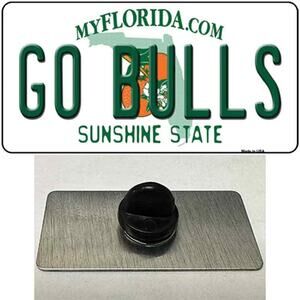 Go USF Bulls Hat Pin Tag  Metal Backpack Retro South Florida New 1.5"x.75"